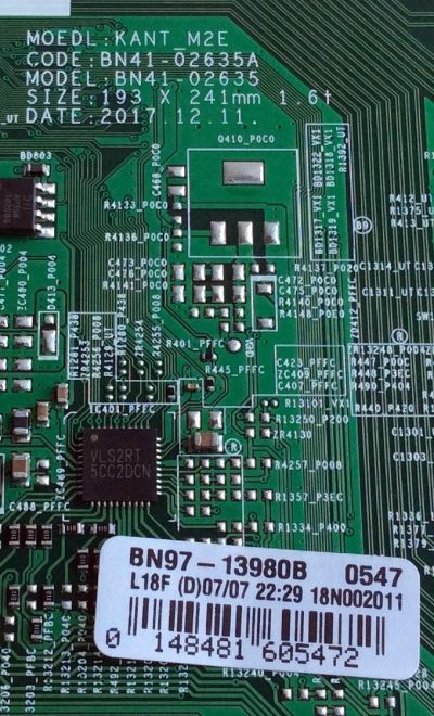 MAIN PARA TV SAMSUNG 4K·UHD·HDR / NUMERO DE PARTE BN94-12802B / BN41-02635A / BN97-13980B / BN9412802B / PANEL CY-NN055HGLV2H / DISPLAY LSF550FN13-Q04 / MODELO UN55NU / UN55NU710DFXZA FA01 / UN55NU7100FXZA FB04 / UN55NU7200FXZA FA01 / HG55NJ690UFXZA FA01 - Imagen 3