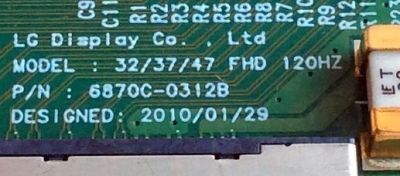 T-CON / LG 6871L-2155G / 6870C-0312B / 2155G / E8844194V-0 / PANEL LC470WUF (SC)(A2) / MODELOS 47LK520-UA AUSYLJR / 47LK520-UA AUSYLUR / 47LK530-UC AUSYLJR - Imagen 3