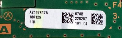 LED DRIVER / SONY A-2167-837-A / 1-982-097-21 / A2167837A 678B / 173663521 / PANEL LC550AQP (GK)(A5) / MODELOS XBR-55A1E / XBR55A1E / XBR-65A1E / XBR65A1E /  XBR-77A1E / XBR77A1E - Imagen 3