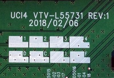 MAIN / TOSHIBA / BEST BUY 631V0G00070 / 691V0G00070 / VTV-L55731 REV:1 / 631V0G00070 REV:1.B / 691V0G00070 REV:1.B / 7160218-7 / E89382 / PANEL K550WDRB / MODELO 55LF621U19 - Imagen 3