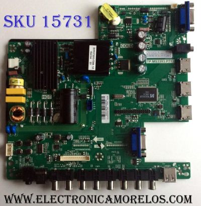 MAIN FUENTE / (COMBO) / SCEPTRE / 8142123332082 / TP.MS3393.P712 / T201510070A / B15113975 / PANEL´S CN39HD749 / LSC400HN02 / MODELO X40 SBNC93CD