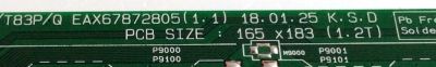 MAIN / LG EBT65198901 / EAX67872805(1.1) / 8IEBT000-00MNS / EAX67872805 / PANEL´S NC500DQE-VXGR2 / HC500DQN-VCUR2-914X / MODELOS 50UK6500AUA BUSJLOR / 50UK6500AUA AUSJLJR - Imagen 2