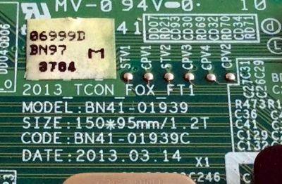 T-CON / SAMSUNG BN96-28930A / BN41-01939C / BN97-06999D / PANEL CY-HF460CSLV1H / MODELOS UN46F6350AFXZA TU02 / UN46F6350AFXZA / UN46F6400AFXZA / HG46NB690QFXZA / UN46F6300AFXZA TU02 - Imagen 3