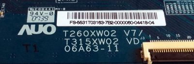 T-CON / LG 55.31T03.163 / 5531T03163 / T260XW02 V7 / T315XW02 VD / 06A63-11 / PANEL T315XW02 V.D / MODELOS 32LC5DC-UA AUSTLJR / 32LC7D-UK AUSTLJM / 32PFL5322D / 37 / X32BV-NAGA + - Imagen 2