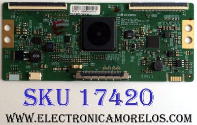 T-CON PARA TV LG / NUMERO DE PARTE 6871L-5069A / 6870C-0685A / 5069A / PANEL NC600DGE-AAFX3 / DISPLAY LC600EGY (SK)(A4) / MODELOS 60UJ6050-UA / 60UJ6050-UA.BUSYLOR / 60UJ6300-UA / 60UJ6300-UA.BUSYLOR / 60UJ6300-UA.BWMYLOR