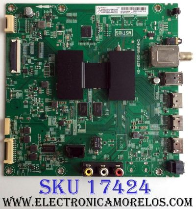 MAIN ORIGINAL PARA TV TCL 4K UHD HDR ROKU TV / NUMERO DE PARTE 08-SS65CUN-OC404AA /V8-ST10K01-LF1V1244 / 08-MS10S01-MA200AA / 08-MS10S01-MA300AA / 40-MST10S-MAE4HG / PANEL LVU650ND1L / DISPLAY LSC650FN04-K01 / MODELO 65S401 / 65S405TCAA / 65S405 / 65S403