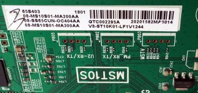 MAIN ORIGINAL PARA TV TCL 4K UHD HDR ROKU TV / NUMERO DE PARTE 08-SS65CUN-OC404AA /V8-ST10K01-LF1V1244 / 08-MS10S01-MA200AA / 08-MS10S01-MA300AA / 40-MST10S-MAE4HG / PANEL LVU650ND1L / DISPLAY LSC650FN04-K01 / MODELO 65S401 / 65S405TCAA / 65S405 / 65S403 - Imagen 3