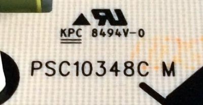 FUENTE DE PODER / PANASONIC N0AE3GJ00007 / PSC10348C M / NOAE3GJ00007 / PANEL VVX37F105B00 / MODELO TC-L37DT30 - Imagen 3