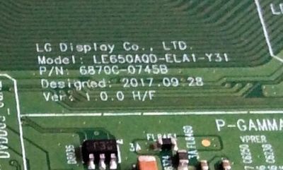 T-CON / LG OLED 6871L-5730B / 6870C-0745B / LE650AQD-ELA1-Y31 / 5730B / PANEL LE650AQD (EL)(A3) / MODELOS OLED65C8PUA / OLED65C8PUA BUSJWLJR - Imagen 3