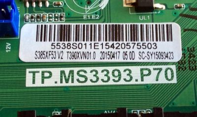 MAIN / FUENTE (COMBO) / INSIGNIA 55.38S01.1E1 / TP.MS3393.P70 / 5538S011E1 / B15093423 / S420HF56 V1 / PANEL T390XVN01.0 / MODELO NS-39D220NA16 / NS-39D220NA16 REV.A - Imagen 2