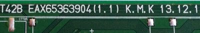 MAIN / LG EBT63295703 / EAX65363904(1.1) / EAX65363904 / EBR79308201 / PANEL LC500DUE (FG)(A4) / MODELOS 50LB6300-US BUSWLJR / 50LB6300 / 50LB6300-US - Imagen 3