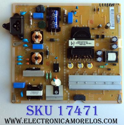 FUENTE DE PODER / LG EAY63630706 / EAX66232506(1.1) / 63630706 / LGP43RI-15CH1-IT / EAX66232506 / PANEL LD430EUE (FH)(B1) / MODELOS 43SM5B-BD / 43SM5B-BD AUSSLJM / 43SE3KB-BE / 43SE3KB-BE AUSSLJM / 43SE3B-BE / 43SE3B-BE AUSSLJM