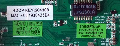 MAIN / FUENTE (COMBO) / WESTINGHOUSE WE-M15035 / WE-M15035-1 / ST6308RTU-AP1 / 110105001418 / 204308 / 40E7930423D4 / T430HVN01_0 WE-M15035 / 890-M00-07N16 / 1602-15040038 / PANEL T430HVN01.2 / MODELO WD43FC2380 TW-01801-A043A - Imagen 2