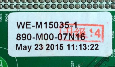 MAIN / FUENTE (COMBO) / WESTINGHOUSE WE-M15035 / WE-M15035-1 / ST6308RTU-AP1 / 110105001418 / 204308 / 40E7930423D4 / T430HVN01_0 WE-M15035 / 890-M00-07N16 / 1602-15040038 / PANEL T430HVN01.2 / MODELO WD43FC2380 TW-01801-A043A - Imagen 4