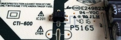 FUENTE DE PODER / LG 1609317M / 5835-L3L02J-W100 / 1609317M-P00272 / 168P-L3L02J-W1 / VER:00.00 / PANEL RDL400FY (QD0-406) REV.00 / MODELOS 40LH5000-UA.CUSJLH / 40LH5000 - Imagen 2