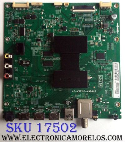 MAIN PARA TV. TCL / 08-CS55CFN-OC406AA / 40-MST10S-MAD4HG / 08-MS10S01-MA200AA / 08-MS10S01-MA300AA / PANEL LVU550ND1L / DISPLAY ST5461D04-3 / MODELOS 55S401 / 55S403TFAA / 55S403TAAA / 55S403TCAA / 55S403TIAA / 55S401TCAA / 55S401TAAA / 55S405TBBA