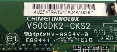 T-CON / VIZIO 4U.Z547.RAT / 4UZ547RAT / V500DK2-CKS2 / E88441 / 4UZ547RAT347A04A100001 / PANEL TPT500DK-QS1 REV:SC1E / MODELO P502ui-B1E LTY6RKBQ - Imagen 2