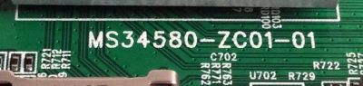 MAIN / HITACHI 1010234035 / MS34580-ZC01-01 / 1010234035-02671 / M58/2010044900-16 / E022M031-01 / E168066 / KB-6160 / PANEL V500DJ6-QE1 / MODELO 50C61 MT8GG - Imagen 3