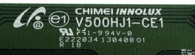 T-CON / JVC 35-D083231 / V500HJ1-CE1 / E222034 / 13040801 / PANEL V390HJ1-LE6 Rev.C4 / MODELO EM39T TC1DED - Imagen 3