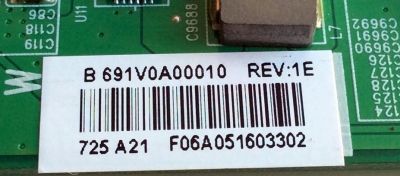 MAIN PARA TV TOSHIBA / NUMERO DE PARTE 631V0A00010 / TAM9 VTV-L65730 REV:1 / 691V0A00010 / REV:1E / PANEL K550WDRA / LSC550FN11 / DISPLAY ST6461D07-2 / MODELOS 55L711U18 / 55L711M18 - Imagen 3