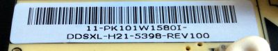 FUENTE DE PODER PARA TV TOSHIBA / NUMERO DE PARTE PK101W1580I / PSLL171401P / 11-PK101W1580I / REV.100 / DDSXL-H21-5398-REV100 / PANEL K550WDRA / LSC550FN11 / DISPLAY ST6461D07-2 / MODELOS 55L711U18 / 55L711M18 - Imagen 4