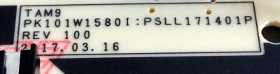 FUENTE DE PODER PARA TV TOSHIBA / NUMERO DE PARTE PK101W1580I / PSLL171401P / 11-PK101W1580I / REV.100 / DDSXL-H21-5398-REV100 / PANEL K550WDRA / LSC550FN11 / DISPLAY ST6461D07-2 / MODELOS 55L711U18 / 55L711M18 - Imagen 3