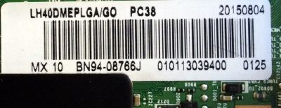 MAIN PARA TV SAMSUNG NUMERO DE PARTE BN94-08766J / BN41-02395A / BN97-09644A / PANL CY-GH040BGLVXH / MODELOS LH40DMEPLGA/GO TS02 / LH40DMEPLGA / GO TS02 / LH40DMEPLGA - Imagen 3