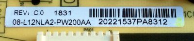 FUENTE DE PODER PARA TV TCL ORIGINAL / NUMERO DE PARTE 08-L12NLA2-PW200AA / L12NW / 40-L12NW4-PWD1CG / E56334 / PANEL LVU500NDEL / DISPLAY LSC550FN11-203 / MODELOS 50S423 / 50S425 / 55S421 / 55S423 / 55S423LCAA / 55S425LDAA / 55S431 / 55S446 - Imagen 2