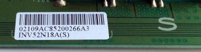 BACKLIGHT SLAVE / TOSHIBA LJ97-02109A / SSI520-18A01 / INV52N18A(S) / REV 0.3 / PANEL LTA520HE16 T02 / MODELOS 52XV645U / 52XV648U - Imagen 2