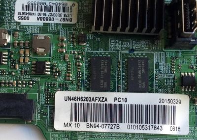 MAIN / SAMSUNG BN94-07727B / BN41-02245A / BN97-08808A / BN97-08808A / PANEL CY-DF460CSLV1H / MODELOS UN46H6203AFXZA / UN46H6201AFXZA / UN46H6203AFXZA TD01 - Imagen 2