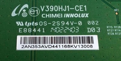 T-CON / LG 2AN353AVD / V390HJ1-CE1 / E88441 / 2AN353AVD441168KV13008 / PANEL HC390DUN-VCFP1-21XX / MODELOS 39LN5300-UB / 39LN5300-UB BUSJLWM - Imagen 2