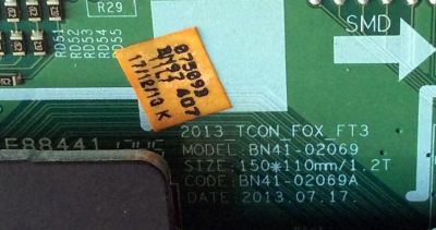 T-CON PARA TV SAMSUNG / NUMERO DE PARTE BN96-28957A / BN41-02069A / BN97-07509B / BN9628957A / PANEL'S CY-DF400CSLV1H / CY-HF400CSLV3H / MODELOS UN40J6200AFXZA / UN40H6203AFXZA / UN40F6300AFXZA / UN40F6300AFXZA UU04 / UN40F6350AFXZA / UN40F6400AFXZA - Imagen 2