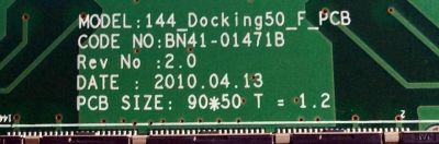 TARJETA INTERFACE / SAMSUNG BN96-14759B / BN41-01471B / PANEL T550FCE1-FS / MODELOS UN55C9000ZFXZA / UN55C9000SFXZA / UN55C9000SMXZB / UN55C9000SVXZA / UN55C9000ZFXZX / UA55C9000SRXSW / UE40C9005ZWXXE / UN46C9000ZVXZA - Imagen 3