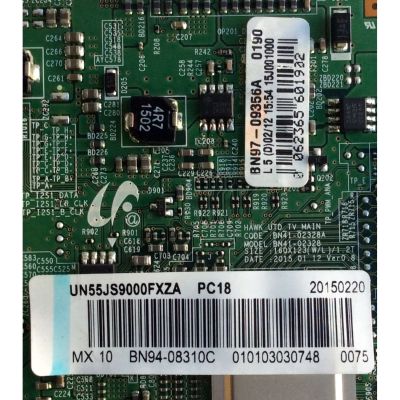 MAIN PARA TV SAMSUNG NUMERO DE PARTE BN94-08310C / BN41-02328A / BN97-09356A / SUSTITUTAS BN94-08310A / BN94-08310E / BN94-08570A / BN94-09147A / BN94-09147C / BN94-09147E / PANEL CY-XJ055FLLV2H / MODELOS UN55JS9000 / UN55JS9000FXZA TS01  - Imagen 2