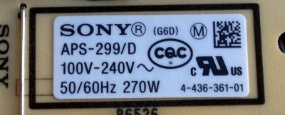 FUENTE DE PODER / SONY 1-474-406-11 / 1-887-403-11 / 147440611 / APS-299/D(CH) / PANEL FQLF550T02 / MODELO XBR-55HX950 - Imagen 4