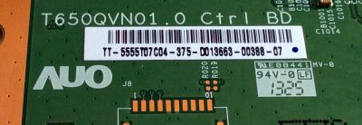 T-CON / SONY 55.55T07.C04 / T650QVN01.0 / 5555T07C04 / 65T12-C02 / PANEL SYV5531 YLN / MODELOS XBR-55X850A - Imagen 2