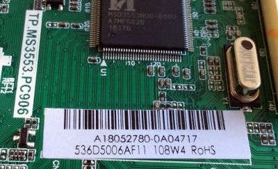 MAIN / FUENTE / (COMBO) / INSIGNIA / 515Y35539M02 / A18052780 / TP.MS3553-PC906 / 536D5006AF11 / 2010043418 / 2605842B0 / E203640 / PANEL T500HVN07.5 / MODELO NS-50D510NA19 - Imagen 2