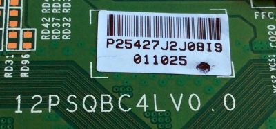 T-CON / TOSHIBA LJ94-25427J / 12PSQBC4LV0.0 / 25427J / PANEL LTA460HW04-T05 / MODELO 46L5200U1 - Imagen 2