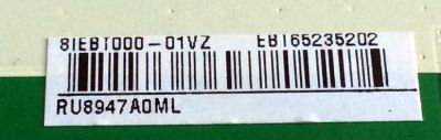 MAIN PARA TV LG / NUMERO DE PARTE EBT65235202 / EAX67872805(1.1) / EAX67872804(1.0) / EAX67872804 / EAX67872805 / PANEL NC550DGG AAGX3 / MODELOS 55UK6300PUE / 55UK6300PUE.BUSWLOR / 55UK6300PUE.BUSWLJR - Imagen 2
