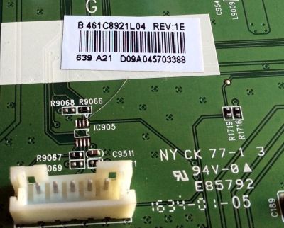 MAIN / BEST BUY / TOSHIBA 431C8921L04 / SBM55T VTV-L55627 REV:1 / 461C8921L04 / 431C8921L04 REV:1E / 461C8921L04 REV:1E / PANEL`S K550WDR1HG350A600 / K550WDR1 / MODELO 55L421U - Imagen 3