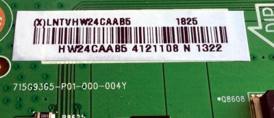 LED DRIVER / VIZIO LNTVHW24CAAB5 / 715G9365-P01-000-004Y / E342828 / PANEL TPT550U1-QVN05.U REV:S57B0A / MODELOS E55-F1 LTMWWUMU / E55-F1 LTMWWUKU - Imagen 2