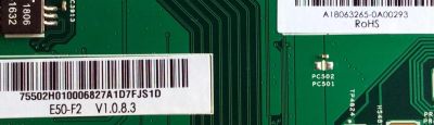 MAIN / VIZIO 755.02H01.0006 / 748.02H01.0011 / L7118-1 / 75502H010006 / TED.SX7.EB761 D17507 / A18063265 / A06A4482C868 / PANEL T500QVN03.7 / MODELO E50-F2 LWZ2WYMU - Imagen 2