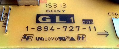 FUENTE DE PODER / SONY 1-474-617-21 / APS-382/B(CH) / 147461721 / 1-894-727-11 / APS-382/B / PANEL S650QF59 V3 / MODELO XBR-65X850C - Imagen 3
