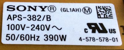 FUENTE DE PODER / SONY 1-474-617-21 / APS-382/B(CH) / 147461721 / 1-894-727-11 / APS-382/B / PANEL S650QF59 V3 / MODELO XBR-65X850C - Imagen 4