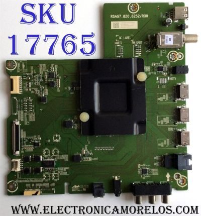 MAIN / HISENSE 237654 / RSAG7.820.8252/ROH / 231575 / HU50A6100UWR / 3TE50G182568 / PANEL HD500S1U01-L1\S0\GM\ROH / 233171 / MODELOS 50H6E / 50R6E