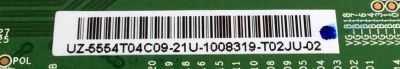 T-CON / INSIGNIA 55.54T04.C09 / T546HW04  V0 / 5554T04C09 / 54T04-C01 / PANEL T546HW04 V.0 / MODELO NS-55E790A12 - Imagen 3