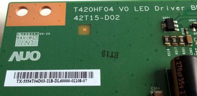 LED DRIVER / INSIGNIA 55.54T04.D03 / T420HF04 V0 / 42T15-D02 / 5554T03D03 / PANEL T546HW04 V.0 / MODELO NS-55E790A12 - Imagen 2
