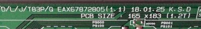 MAIN / LG EBT65241802 / EAX67872805 / 86EBT000-006E / EAX67872805(1.1) / EAX67872804 (1.0) / PANEL NC650DQG / MODELOS 65UK6300PUE / 65UK6300PUE BUSTLOR / 65UK6300PUE BUSTLJR - Imagen 2