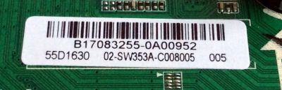 MAIN / FUENTE (COMBO) / BEST BUY / TOSHIBA / 02-SW353A-C008005 / B17083255 / TP.MS3553.PC785 / 3MS553LCANA.02 / 55D1630 / PANEL LVF550CSDX E11 V7 / MODELO 55L510U18 - Imagen 3