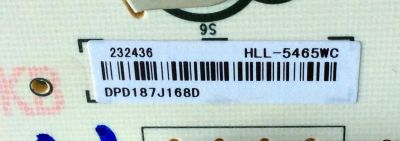 FUENTE DE PODER PARA TV HISENSE·ROKU / NUMERO DE PARTE 232436 / RSA7.820.7911/ROH / HLL-5465WC / E56327 / CQC16134139053 / PANEL HD650S1U51-L2\S0\GM\ROH / 232950 / DISPLAY T650QVN06.3 / MODELOS 65R6E / 65R6070E 65A6100UWR - Imagen 4
